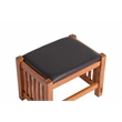 Crafters and Weavers Mission Oak Foot Stool in Spindles in Cherry/Light Brown