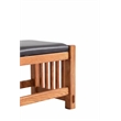 Crafters and Weavers Mission Oak Foot Stool in Spindles in Cherry/Light Brown