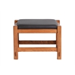 Crafters and Weavers Mission Oak Foot Stool in Spindles in Cherry/Light Brown
