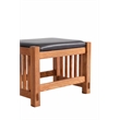 Crafters and Weavers Mission Oak Foot Stool in Spindles in Cherry/Light Brown