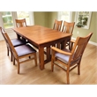Crafters and Weavers Mission Quarter Sawn Oak Dining Table in Cherry