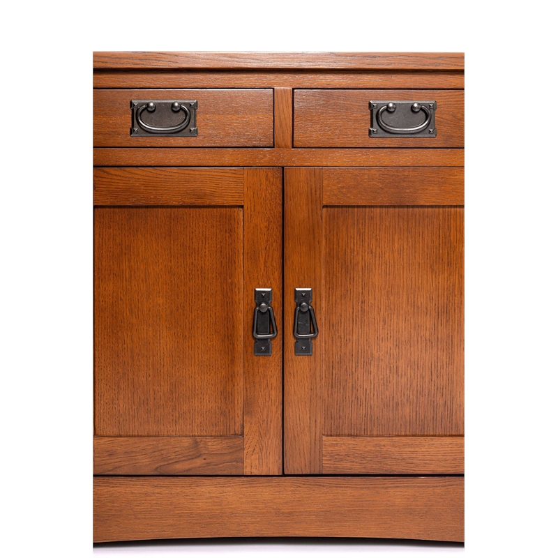 Crafters and Weavers Mission Crofter Style Entry Cabinet in Walnut