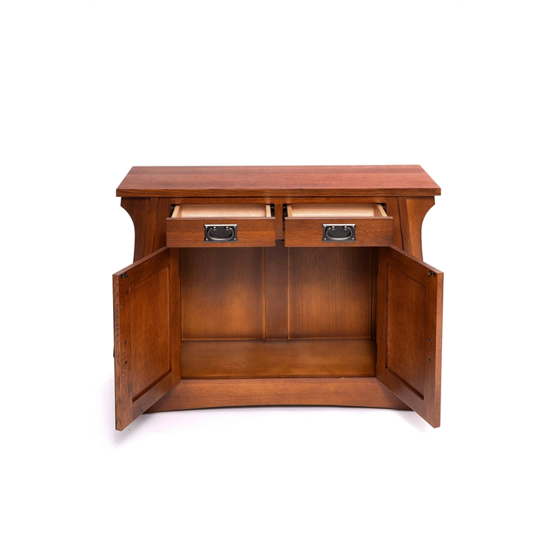 Crafters and Weavers Mission Crofter Style Entry Cabinet in Walnut