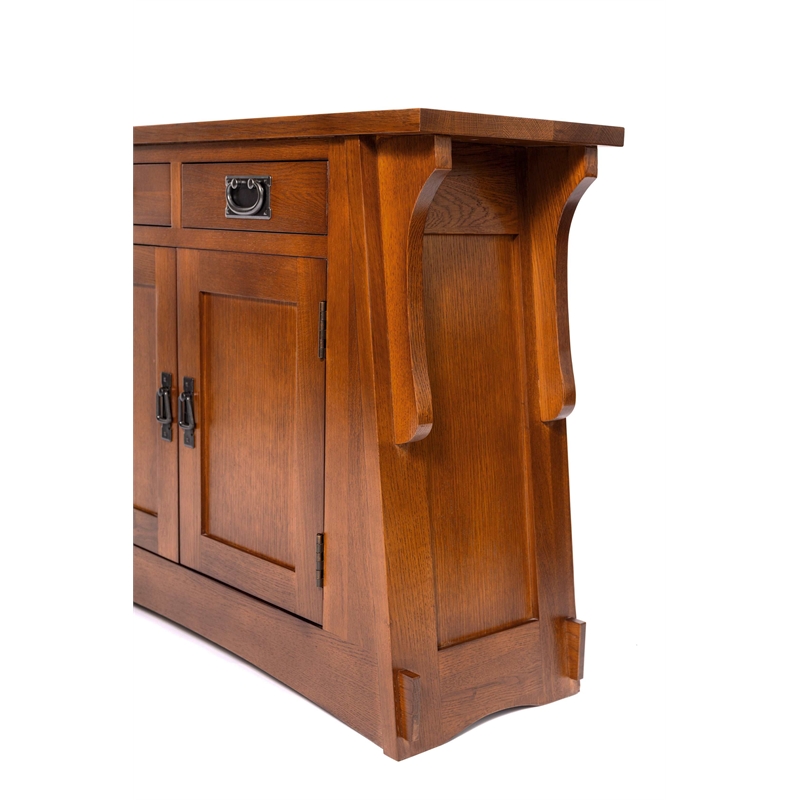 Crafters and Weavers Mission Crofter Style Entry Cabinet in Walnut