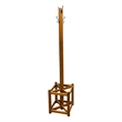 Crafters and Weavers Mission Coat Rack with Umbrella Stand  in Cherry