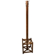 Crafters and Weavers Mission Coat Rack with Umbrella Stand in Walnut