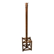 Crafters and Weavers Mission Coat Rack with Umbrella Stand in Walnut