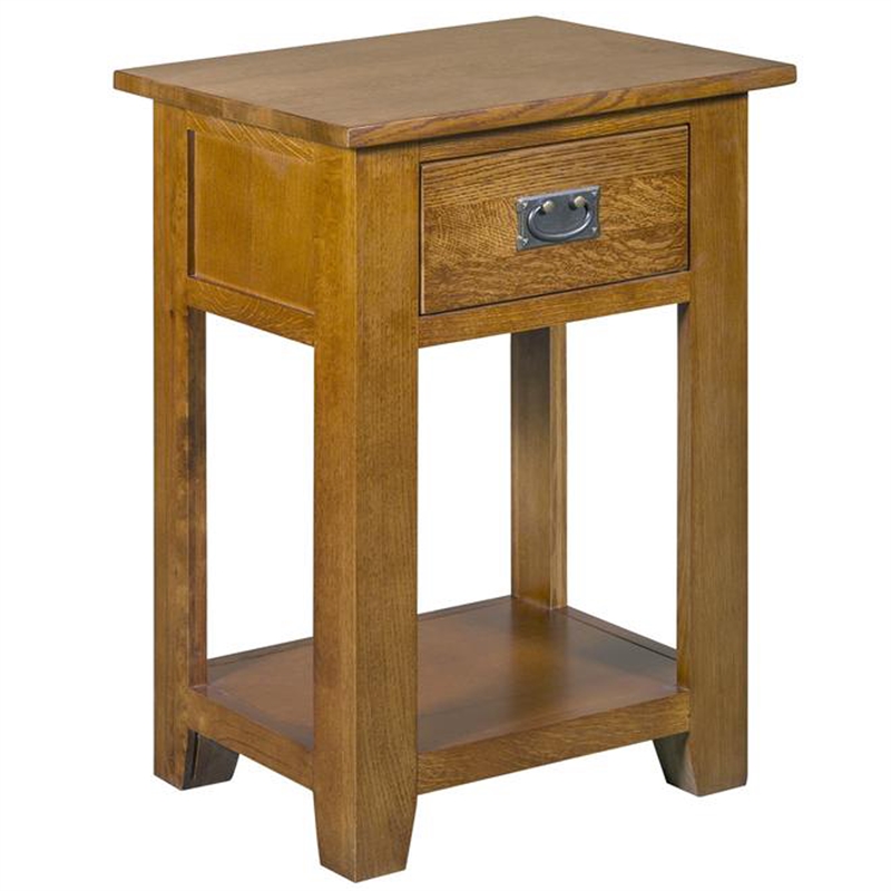 Crafters and Weavers Mission 1-Drawer Nightstand in Michael's Cherry