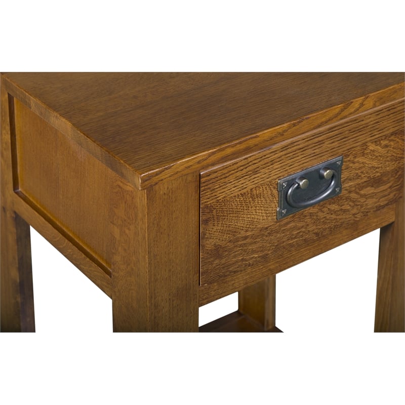 Crafters and Weavers Mission 1-Drawer Nightstand in Michael's Cherry