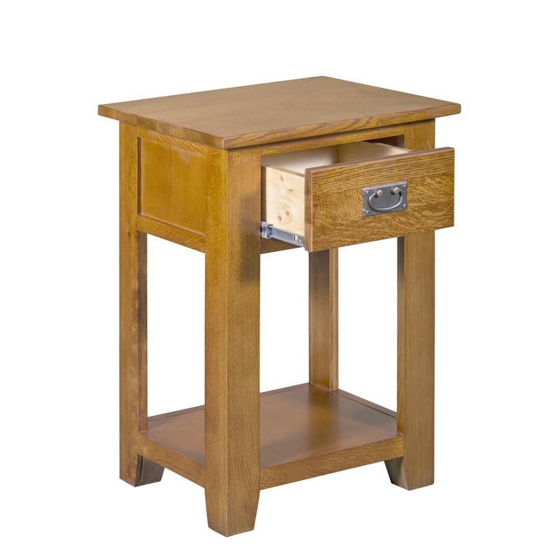 Crafters and Weavers Mission 1-Drawer Nightstand in Michael's Cherry
