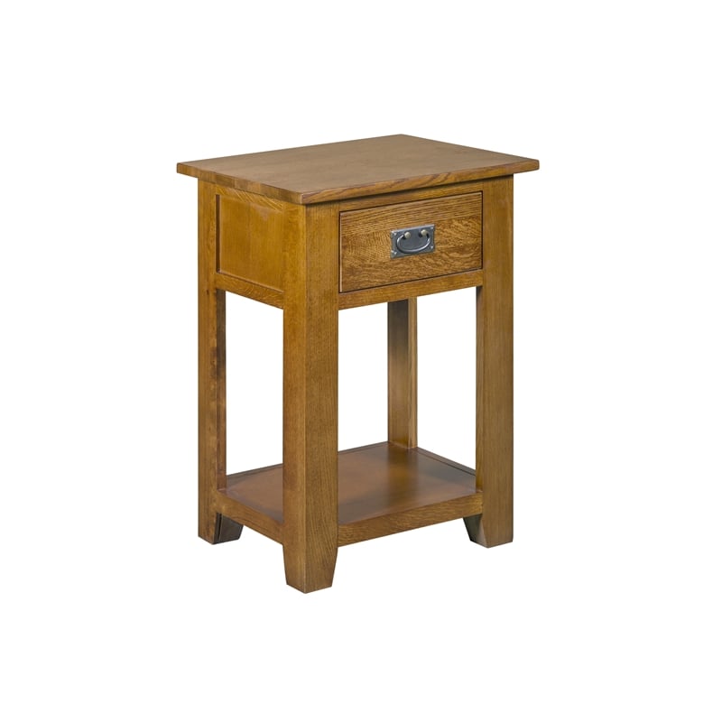 Crafters and Weavers Mission 1-Drawer Nightstand in Michael's Cherry