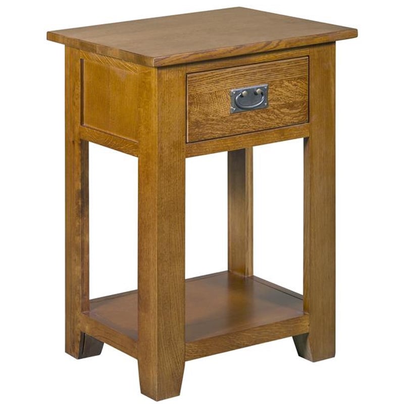 Crafters and Weavers Mission 1-Drawer Nightstand in Michael's Cherry