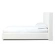 Crafters and Weavers Seabourne Modern Platform Queen Bed Frame in Pearl/White
