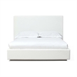 Crafters and Weavers Seabourne Modern Platform Queen Bed Frame in Pearl/White