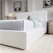 Crafters and Weavers Seabourne Modern Platform King Bed Frame in Pearl/White