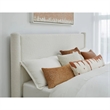 Crafters and Weavers Milan Upholstered Platform King Bed - Cottage Cheese Boucle