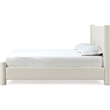 Crafters and Weavers Milan Upholstered Platform King Bed - Cottage Cheese Boucle