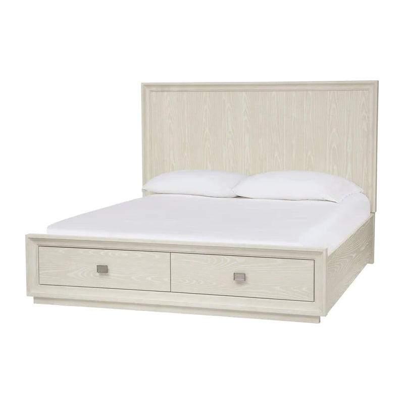 Crafters and Weavers Harbor Modern Bedroom Set with Storage King Bed in White