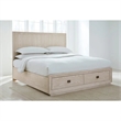 Crafters and Weavers Harbor Modern Bedroom Set with Storage Queen Bed in White