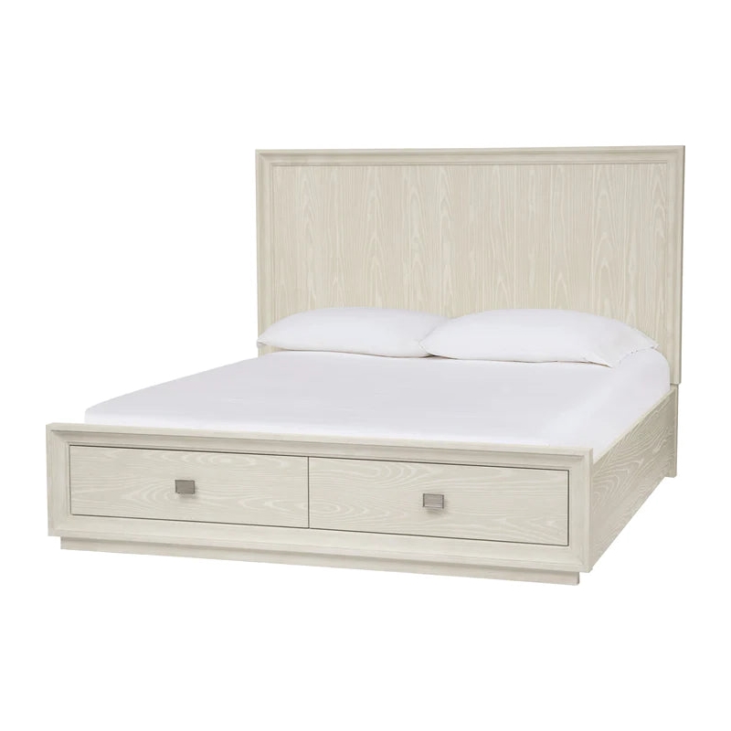 Crafters and Weavers Harbor Modern Bedroom Set with Storage Queen Bed in White