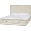 Crafters and Weavers Harbor Modern Bedroom Set with Storage Queen Bed in White