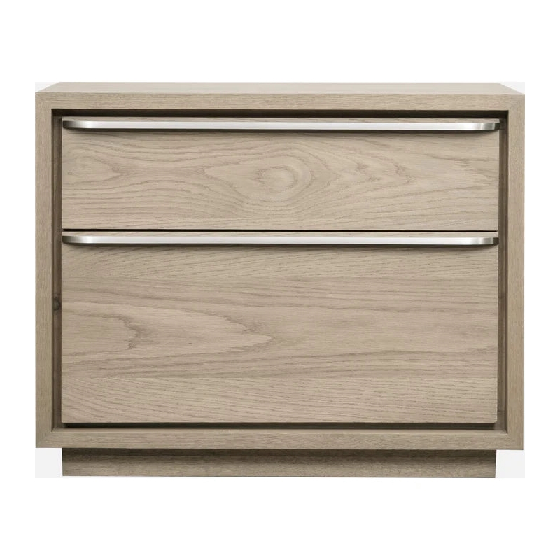 Crafters and Weavers Seabourne Upholstered Platform Queen Bedroom set in Bisque