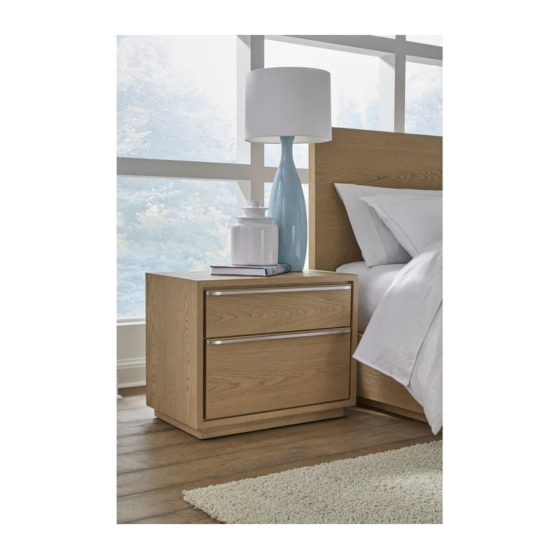 Crafters and Weavers Seabourne Upholstered Platform King Bedroom set in Bisque