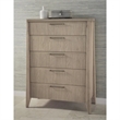 Crafters and Weavers Linwood Modern Simplistic Design Queen Bedroom Set in Gray
