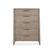 Crafters and Weavers Linwood Modern Simplistic Design King Bedroom Set in Gray