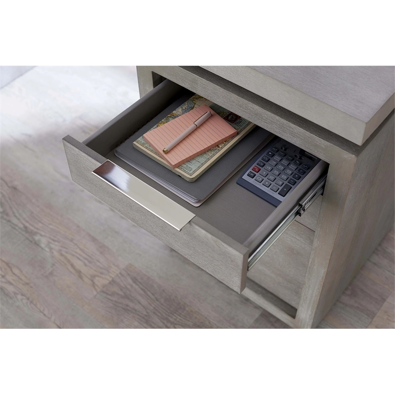 Crafters and Weavers Solstice Modern 3-drawer Desk in White