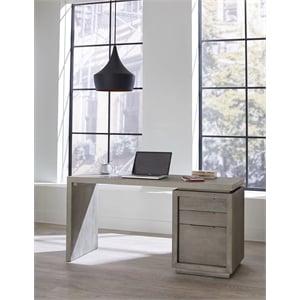Crafters and Weavers Solstice Modern 3-drawer Desk in White