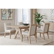 Crafters and Weavers Linwood Ash Wood Extension Table in Ginger/Brown