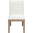 Crafters and Weavers Linwood Solid Wood 4 Dining Chair in Ginger/Natural Linen