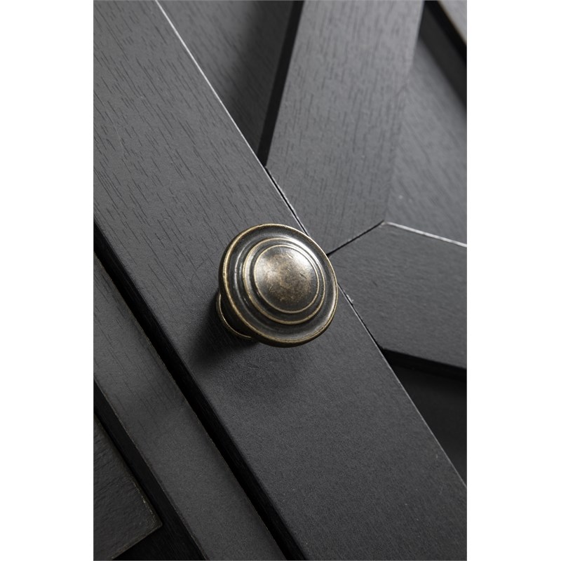 LIVILAND TV Stand for TV up to 60 in. w/ Storage Cabinet & Open Shelf - Charcoal