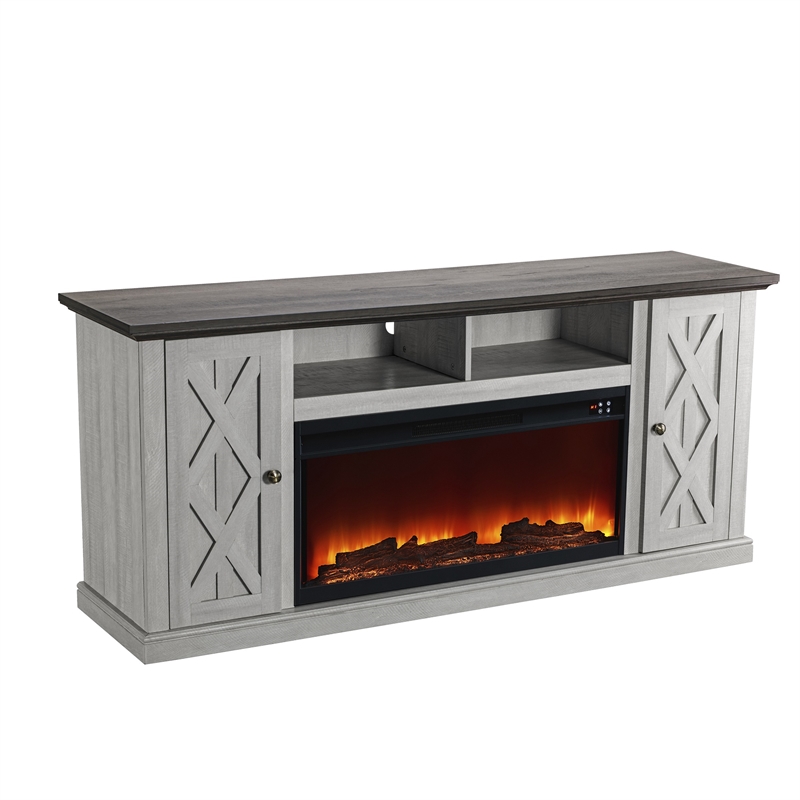 LIVILAND 2-Door TV Stand Media Console for TV up to 75
