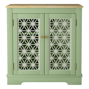 LIVILAND 30&quot Storage Sideboard Buffet Accent Cabinet in Green