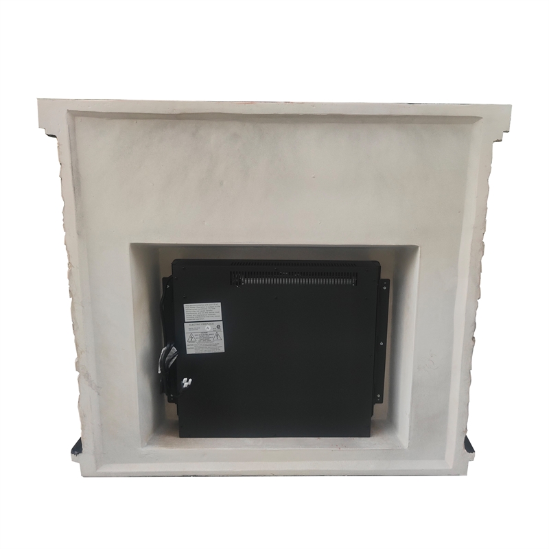 LIVILAND 45 in. Freestanding Magnesium Oxide Electric Fireplace in Tan