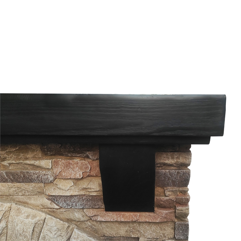 LIVILAND 45 in. Freestanding Magnesium Oxide Electric Fireplace in Tan