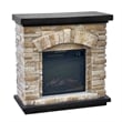 LIVILAND 36 in. Freestanding Electric Fireplace in Tan