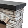 LIVILAND 36 in. Freestanding Electric Fireplace in Gray
