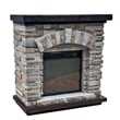LIVILAND 36 in. Freestanding Electric Fireplace in Gray