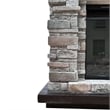 LIVILAND 36 in. Freestanding Electric Fireplace in Gray