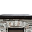LIVILAND 36 in. Freestanding Electric Fireplace in Gray