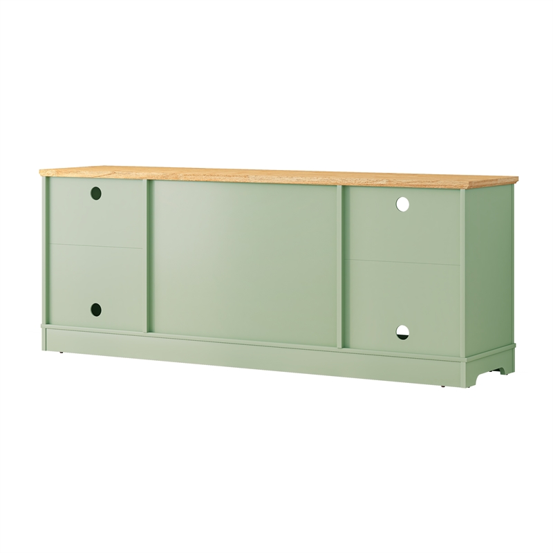 LIVILAND 70 in. TV Stand Media Console for TV up to 75 in. - Green