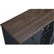 LIVILAND 47 in. Wood Bar Cabinet w/ Brushed Nickel Knobs - Navy Blue