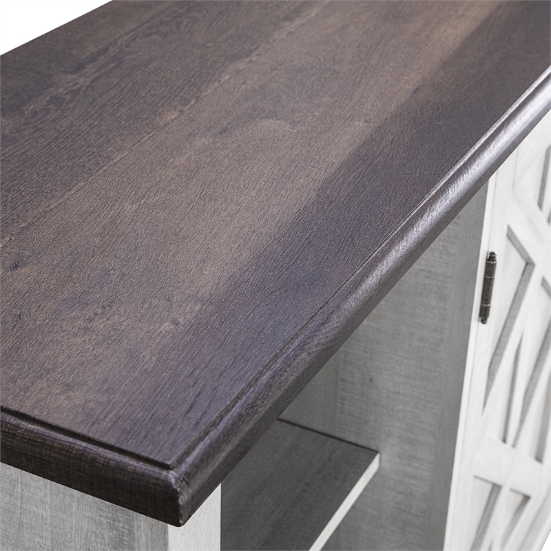 LIVILAND 70 in. TV Stand Media Console for TV up to 75 in. - Off White