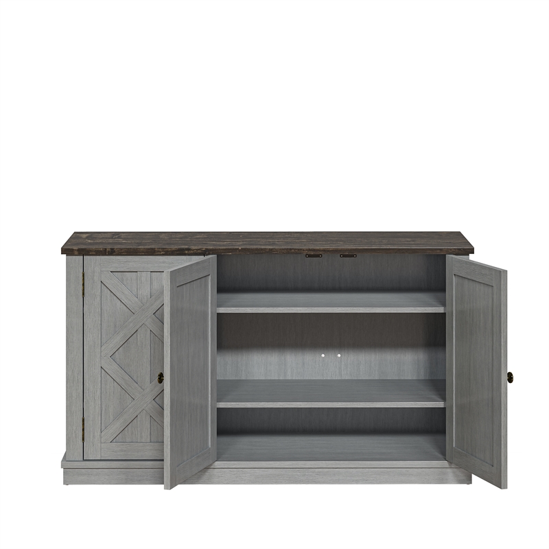 LIVILAND 48 in. TV Stand Media Console for TV up to 53 in. - Gray