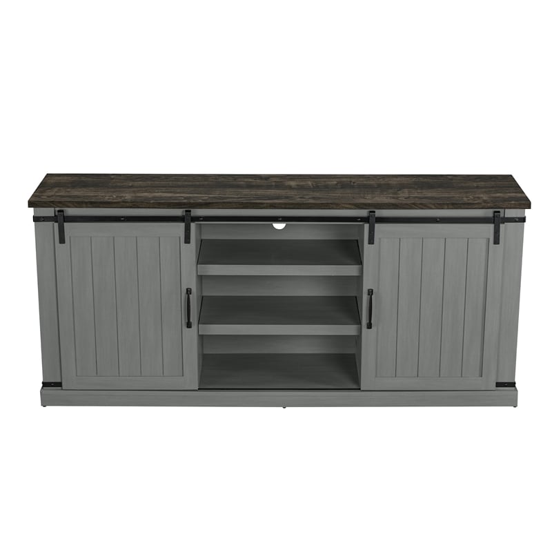 LIVILAND 68 in. TV Stand Media Console for TV up to 70 in. - Gray