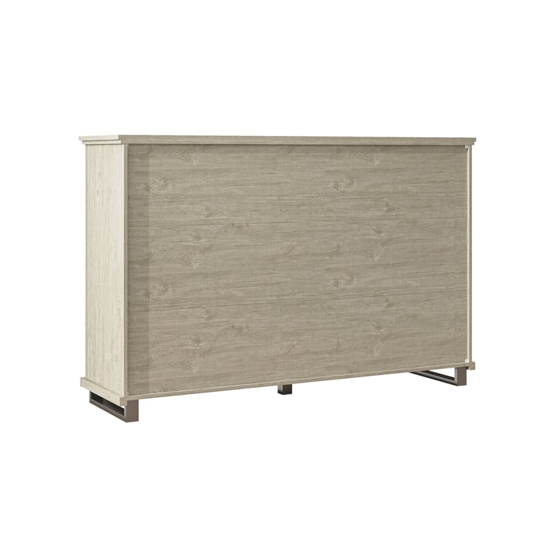 LIVILAND 64 in. Wide Wood 9-Drawer Double Dresser - Beige