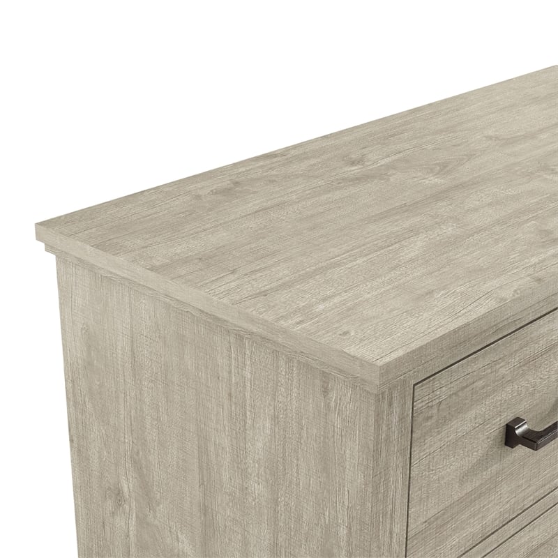 LIVILAND 64 in. Wide Wood 9-Drawer Double Dresser - Beige